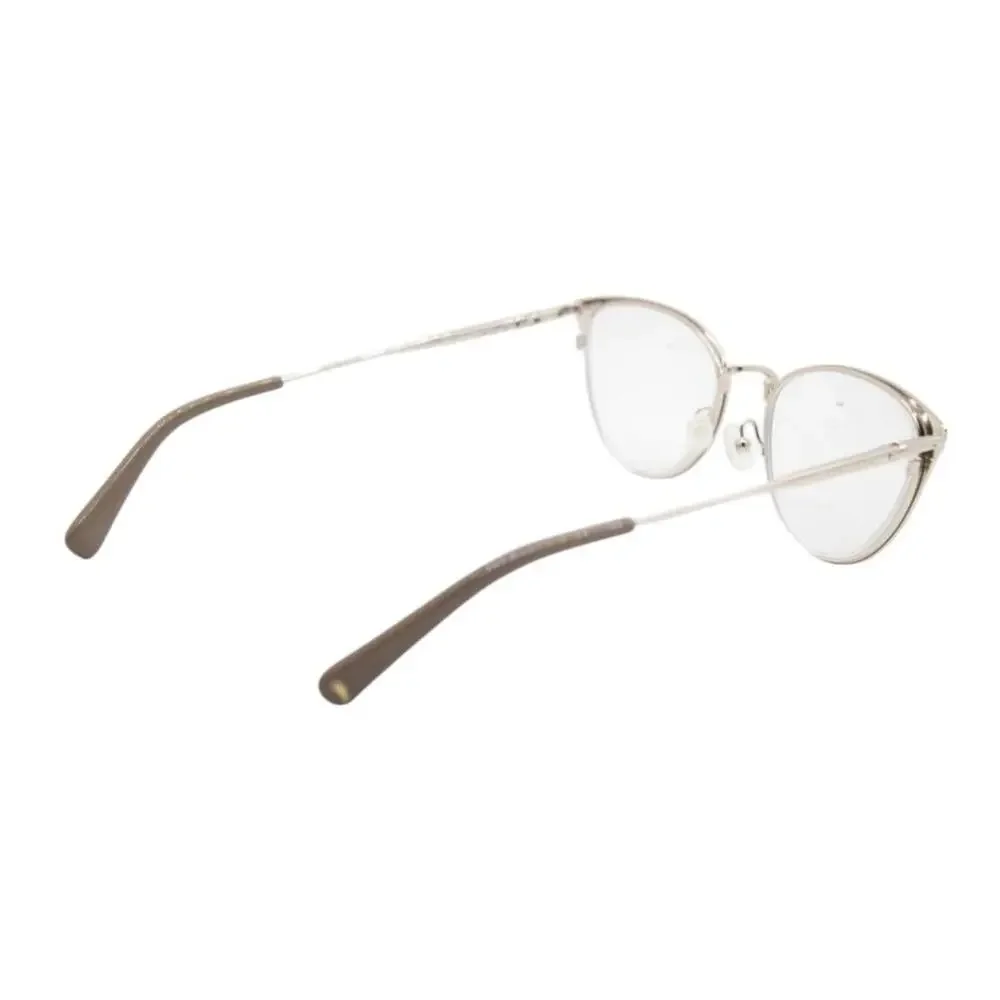 Longchamp Eyeglasses Frames LO2124 901 50-19-140 Brown And Gold Preppy Feminine